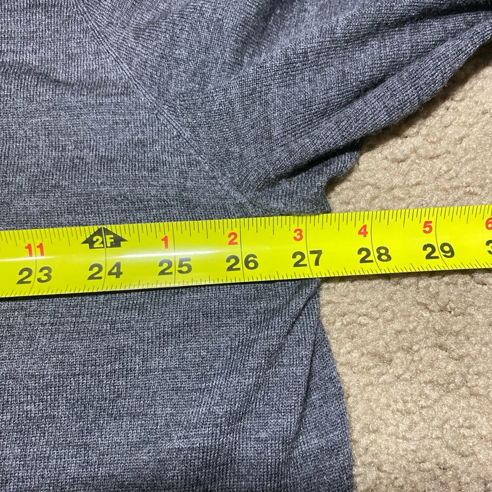 Polo Ralph Lauren Sweater Mens 2XLT Grey 100% Merino Wool V Neck - Picture 5 of 7